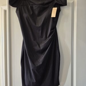 Black One-Shoulder Cocktail Dress - Sleek Evening Style